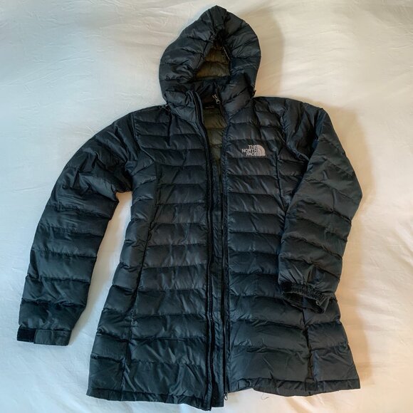 North Face Summit Series Down Coat - 100% Goose Down - Size S - Mid-Thigh Length - Picture 1 of 8